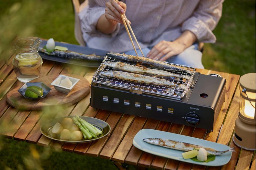 カセットコンロ炉端焼き IGC-R1 チャコール