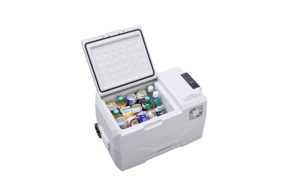 ポータブル冷蔵冷凍庫 30L 冷蔵庫 冷凍庫 DC電源 AC電源 USBポート アイリスオーヤマ 家電 アウトドア ポータブル サブ冷蔵庫 サブ冷凍庫 車載 フリーザー BBQ 小型冷蔵庫 小型冷凍庫 IPD-3B-W　ホワイト