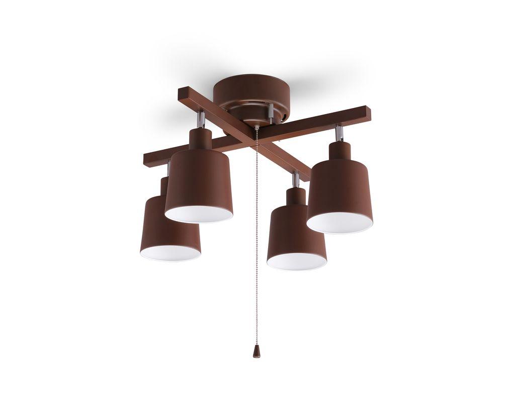 照明 4灯シーリングライト クロス　CE4LA-20C-T　ブラウン