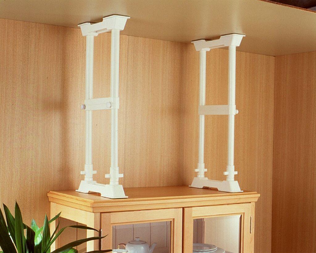 防災 家具転倒防止伸縮棒Ｍ SP-45W ホワイト