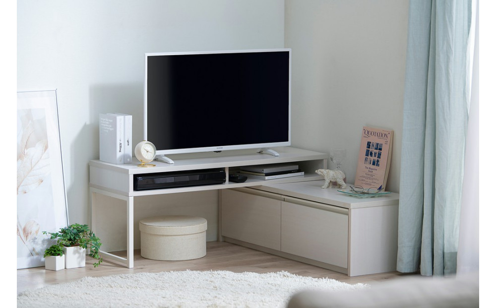 テレビ台 伸縮テレビ台 STS-100U-OW オフホワイト