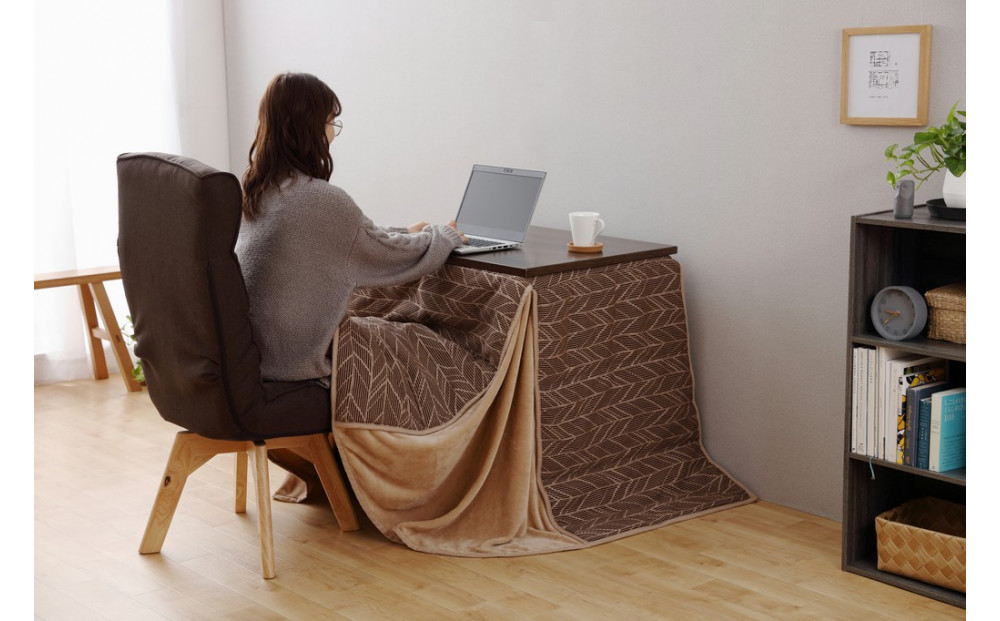 イス 回転ファブリックチェア FACN-K ブラウン