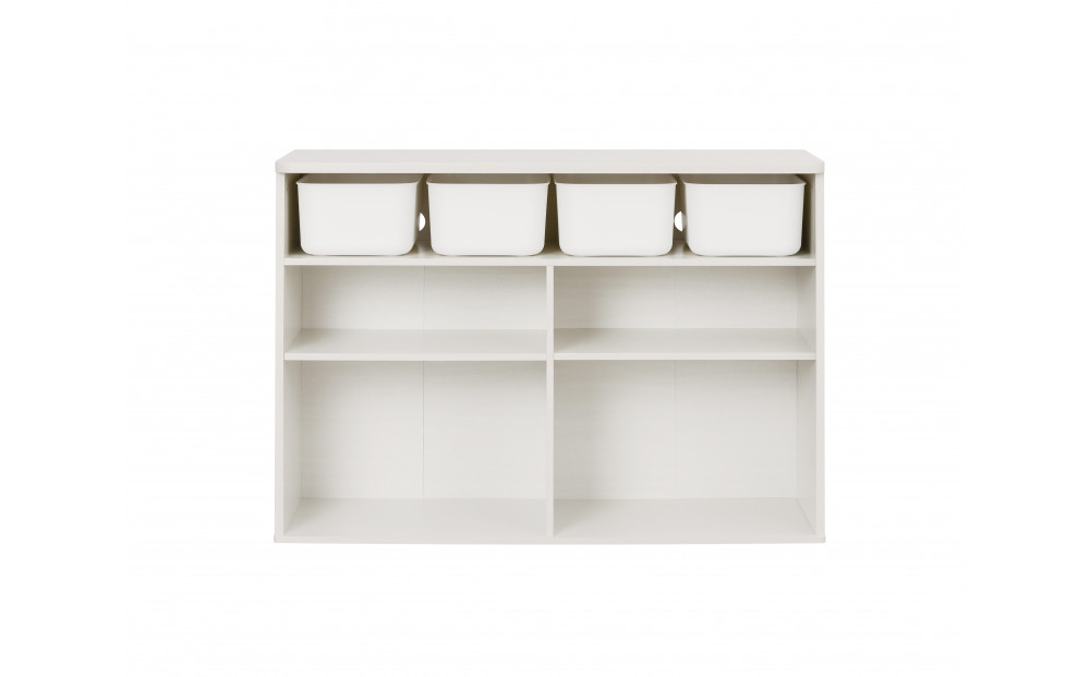 収納棚 ラウンドシェルフ RUSR-97W ホワイト