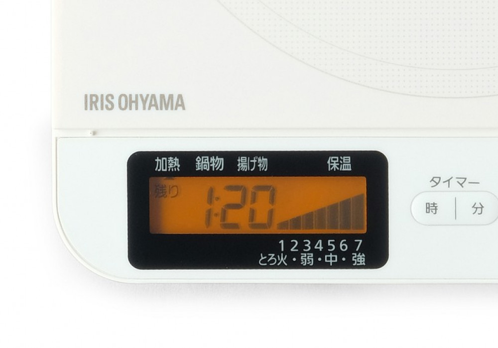 IHコンロ 1400W 液晶付き IHC-T71-W