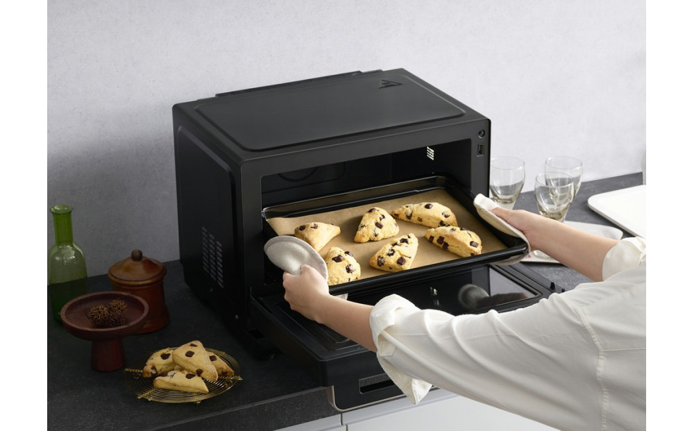 オーブンレンジ アイリスオーヤマ 26L ブラック レンジ 家庭用 カップ式 時短 シンプル スチームオーブンレンジ 縦開き 庫内フラット 調理 料理 家電 キッチン家電 電化製品 おすすめ 人気 アイリス MO-FS2601-B