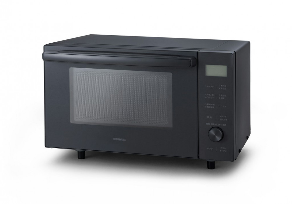 オーブンレンジ アイリスオーヤマ 18L アッシュ レンジ グリル 1人暮らし 時短 シンプル オーブンレンジ 縦開き 庫内フラット 調理 料理 家電 キッチン家電 電化製品 おすすめ 人気 アイリス MO-F1809-HA