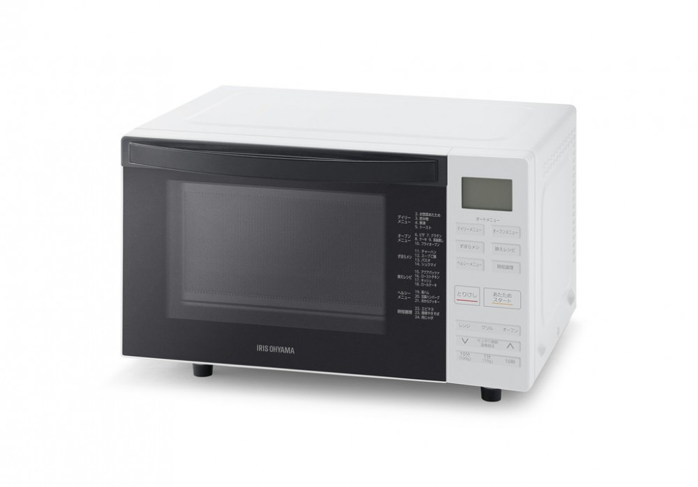 オーブンレンジ 18L 電子レンジ レンジ 調理家電 アイリスオーヤマ 自動メニュー23種類 調理 時短 ヘルシーメニュー ずぼらめし オーブン あたため MO-F1810-Wホワイト