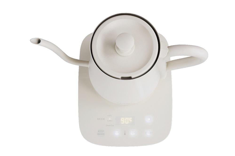 電気ケトル 0.6L ドリップ 温度調節付 アイリスオーヤマ 家電 電化製品 キッチン家電 温度調節7段階 保温 ギフト IKE-C601T-CWホワイト【アイリスオーヤマ ケトル ドリップケトル AA1657】