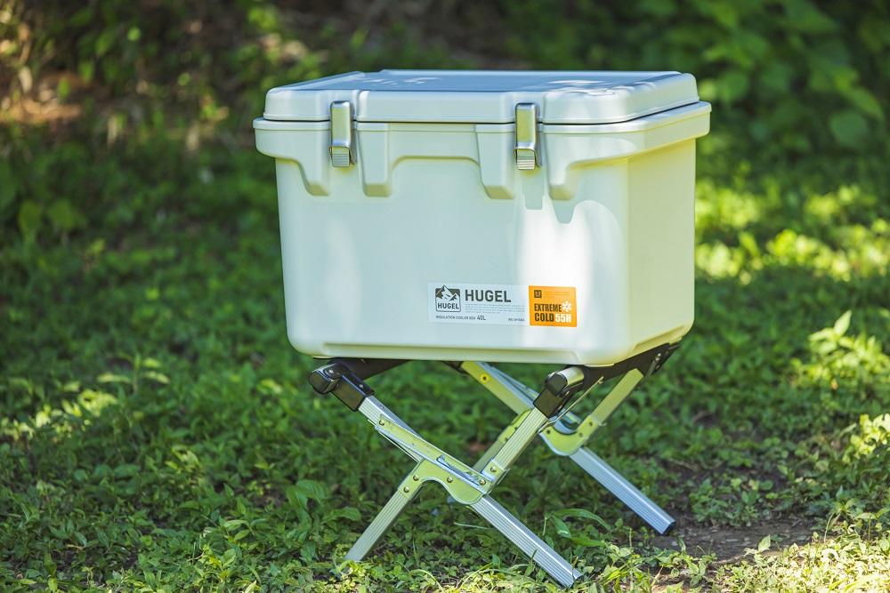 クーラーボックス ＨＵＧＥＬ 真空断熱クーラーボックス 40L 大型 大容量 アイリスオーヤマ 6面真空断熱パネル 真空断熱 高保冷 アウトドア キャンプ BBQ 釣り スポーツ レジャー アイリスオーヤマ  VITC-40 ホワイトアッシュ