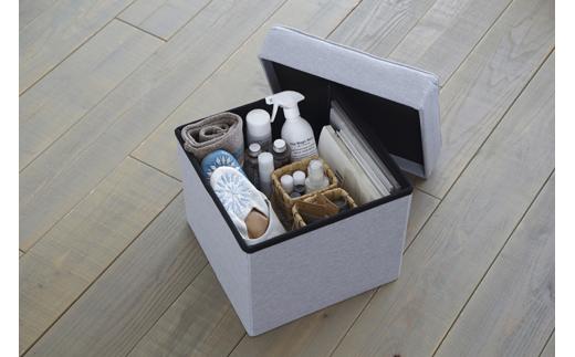 椅子　折りたたみ収納スツール　レギュラー SSTR-38 ライトグレー