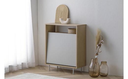 ウッドペールストッカー脚付き アイリスオーヤマ 安心設計 脚付き キッチン スリム 組立必要 シンプルデザイン LWPSL-634 ナチュラル/グレー