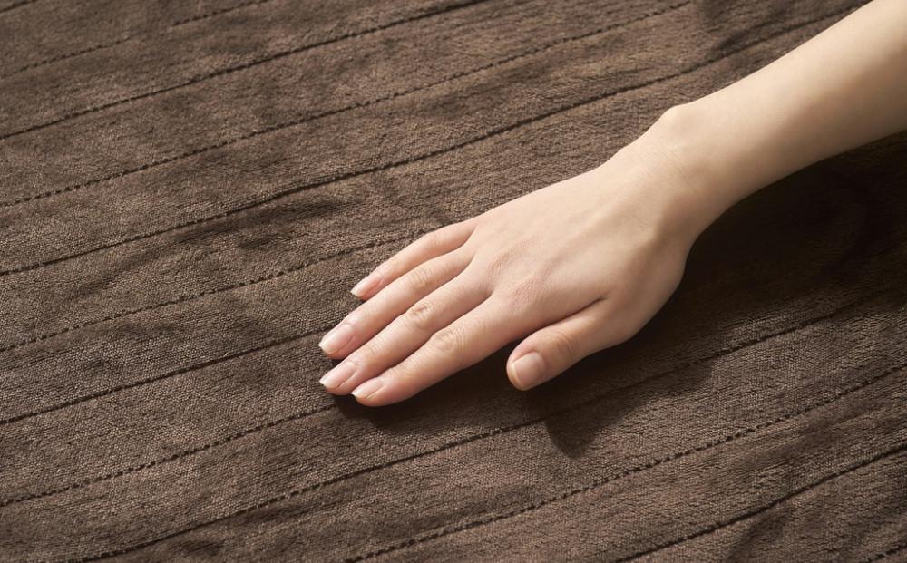 電気毛布 掛け敷き 130×188cm EHB-FR1813B-DT ダークブラウン アイリスオーヤマ｜室温センサー 洗える 省エネ 寝室 節電 抗菌 防寒 ダニ対策