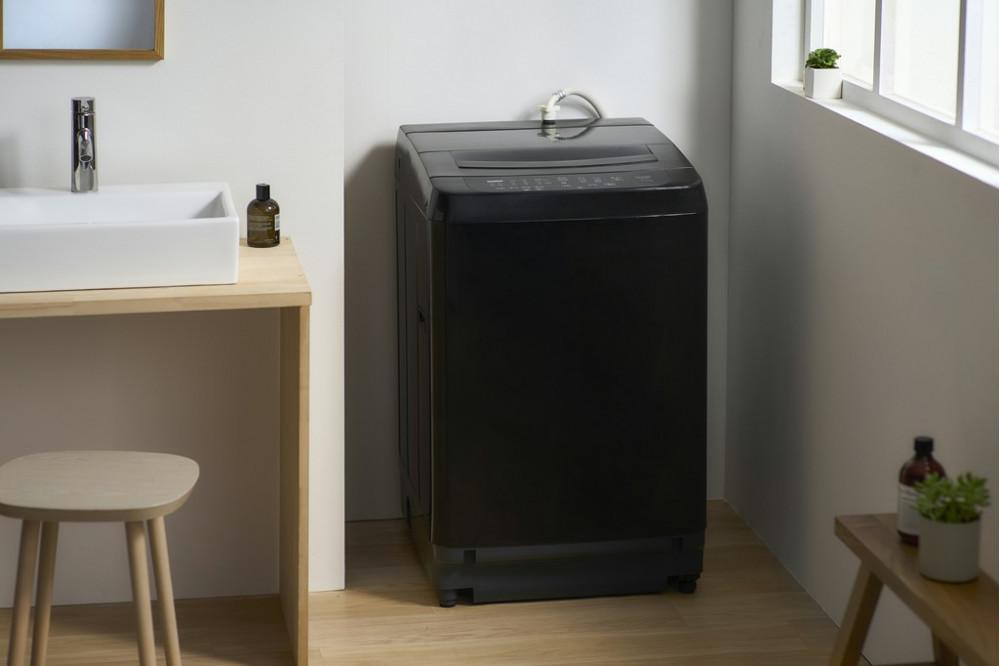 洗濯機 全自動洗濯機 8kg ITW-80B01-B ブラック