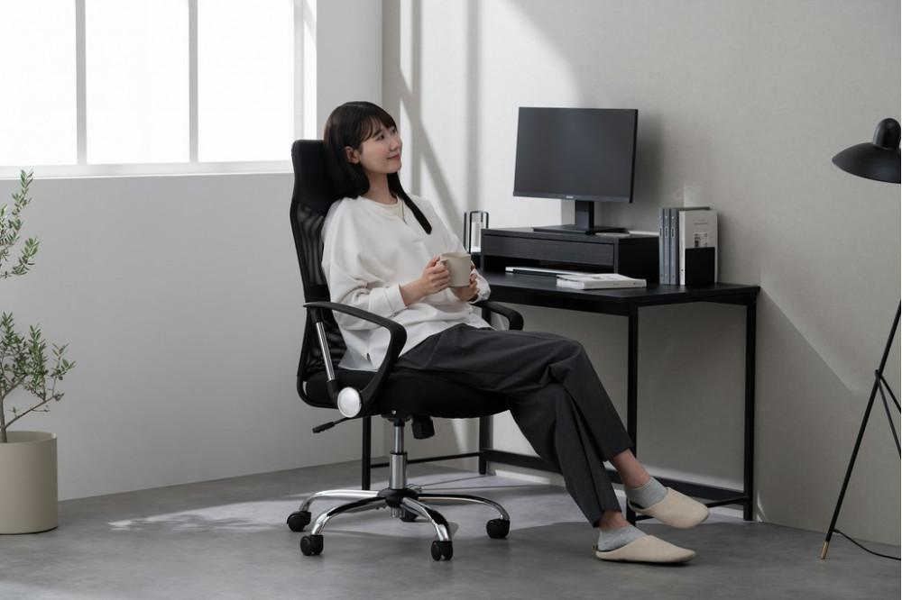 椅子 メッシュバックチェア ハイバック チェア アイリスオーヤマ ランバーサポート メッシュ素材 おしゃれ オフィス OFC-MBHR ブラック