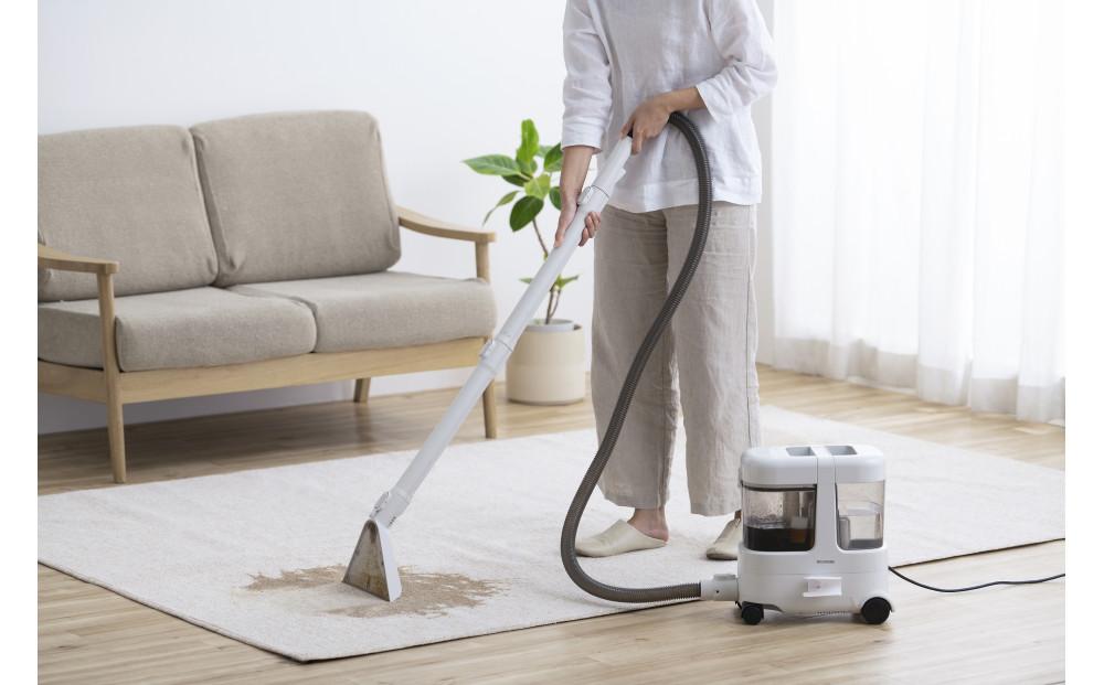 クリーナー リンサークリーナー アイリスオーヤマ ホワイト リンサークリーナー コード式 カーペット洗浄機 家庭用 車内洗浄 車 シート掃除機 カーペットクリーナー 車内 おすすめ 人気 アイリス RNS-P1600