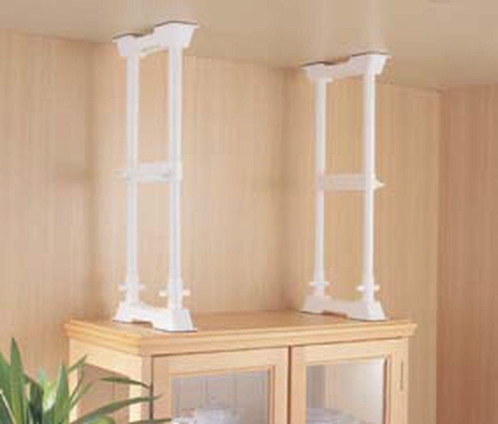 防災 家具転倒防止伸縮棒Ｍ SP-45W ホワイト