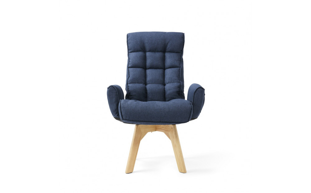 イス 回転ファブリックチェア FACN-KH ブルー