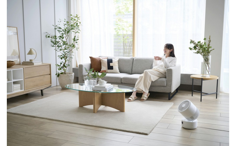 サーキュレーター DC円柱型 15cm PCF-CD15TECA-W ホワイト