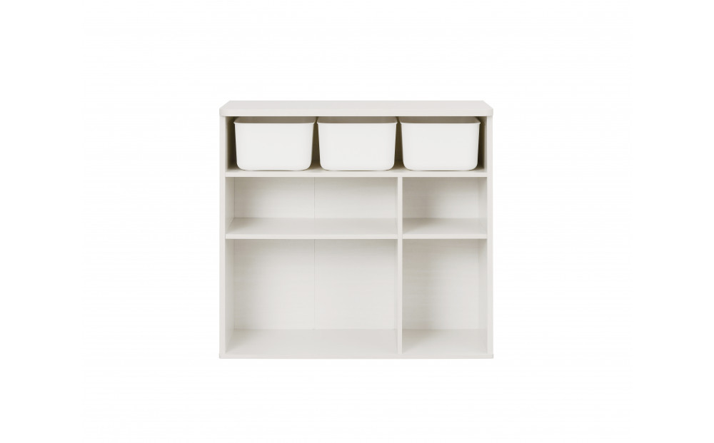 収納棚 ラウンドシェルフ RUSR-74S ホワイト