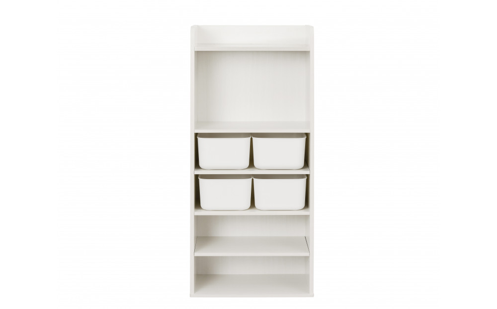 収納棚 ラウンドシェルフ RUSR-50H ホワイト