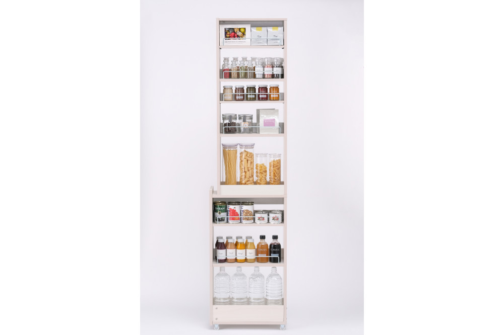 キッチン隙間収納ラック　KSRーH200　ホワイト