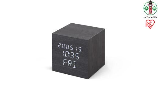 デジタル置時計 ICW-02W-B ブラック