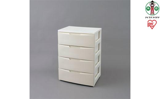 ルームチェスト4段 RC-554 ホワイト／アイボリー