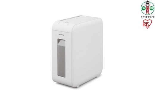 シュレッダー パーソナルシュレッダー クロスカット 6枚同時細断 パーソナルシュレッダーアイリスオーヤマ 静音 家庭用 おしゃれ A4用紙  P6HCSV-W ホワイト