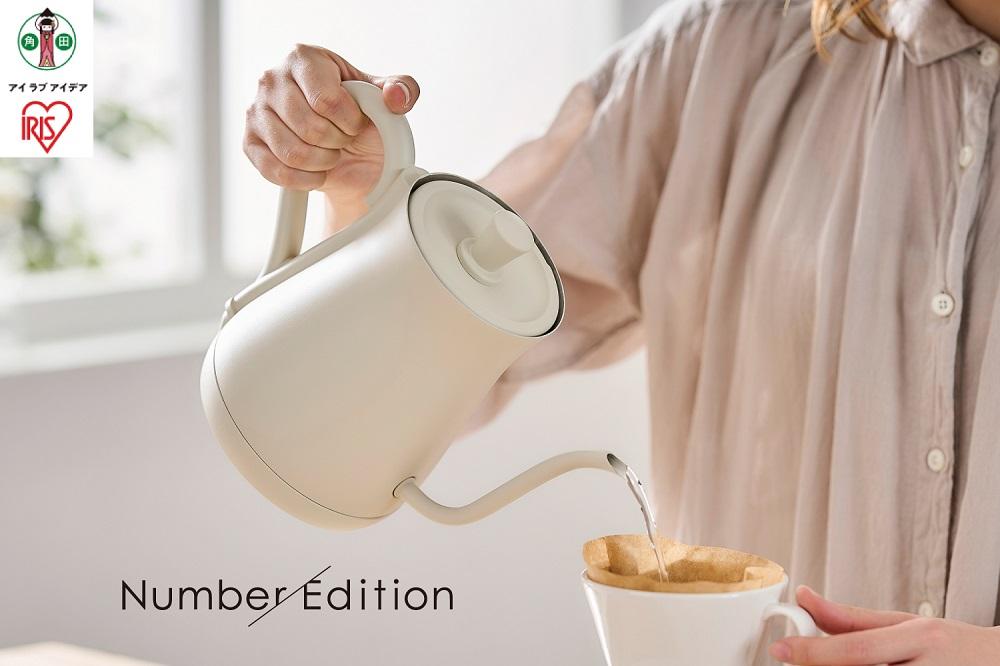 電気ケトル 0.6L ドリップ 温度調節付 アイリスオーヤマ 家電 電化製品 キッチン家電 温度調節7段階 保温 ギフト IKE-C601T-CWホワイト【アイリスオーヤマ ケトル ドリップケトル AA1657】