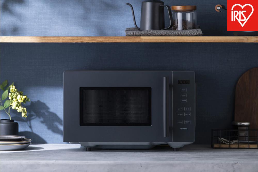 電子レンジ アイリスオーヤマ 18L グレー 単機能 単機能レンジ レンジ フラットテーブル フラット あたため シンプル 家電 電化製品 おすすめ 人気 アイリス IMB-F187-H