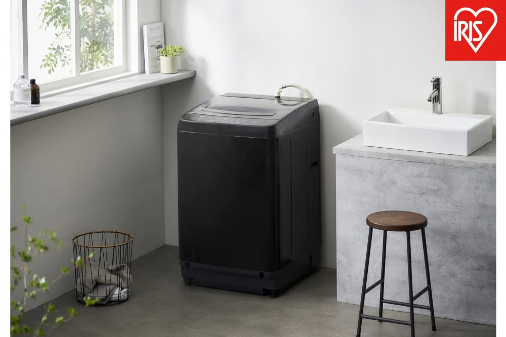 洗濯機 全自動洗濯機 8kg ITW-80B01-B ブラック
