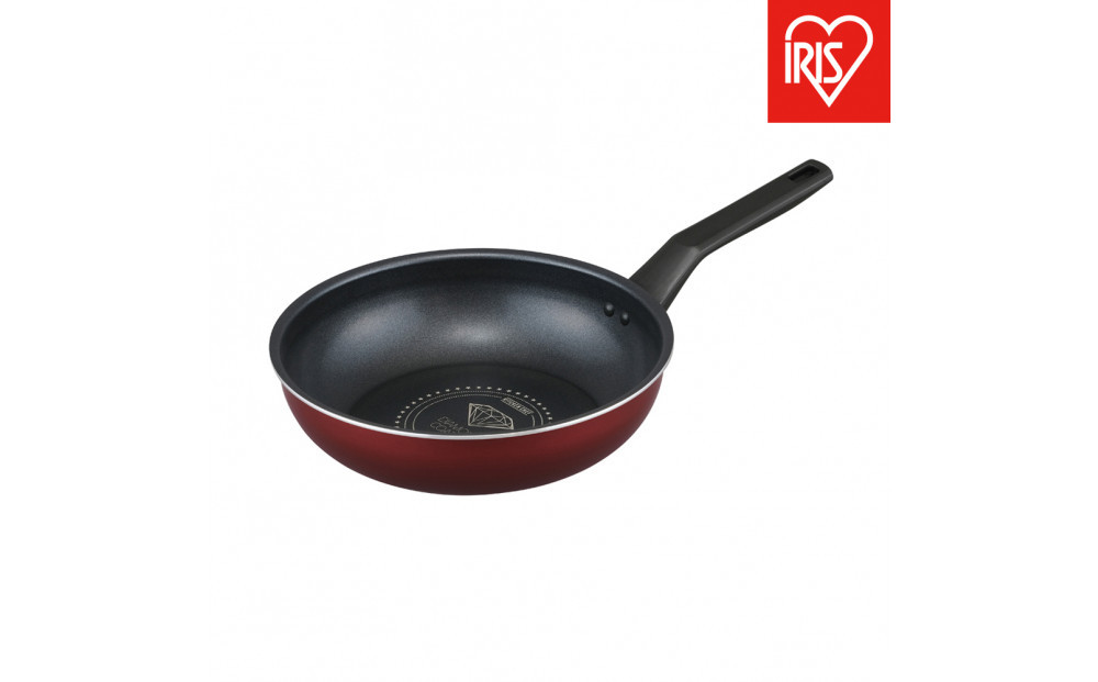 フライパン ダイヤモンドコートフライパン炒め鍋 IH・ガス火両用26cm VDI-W26 ワインレッド