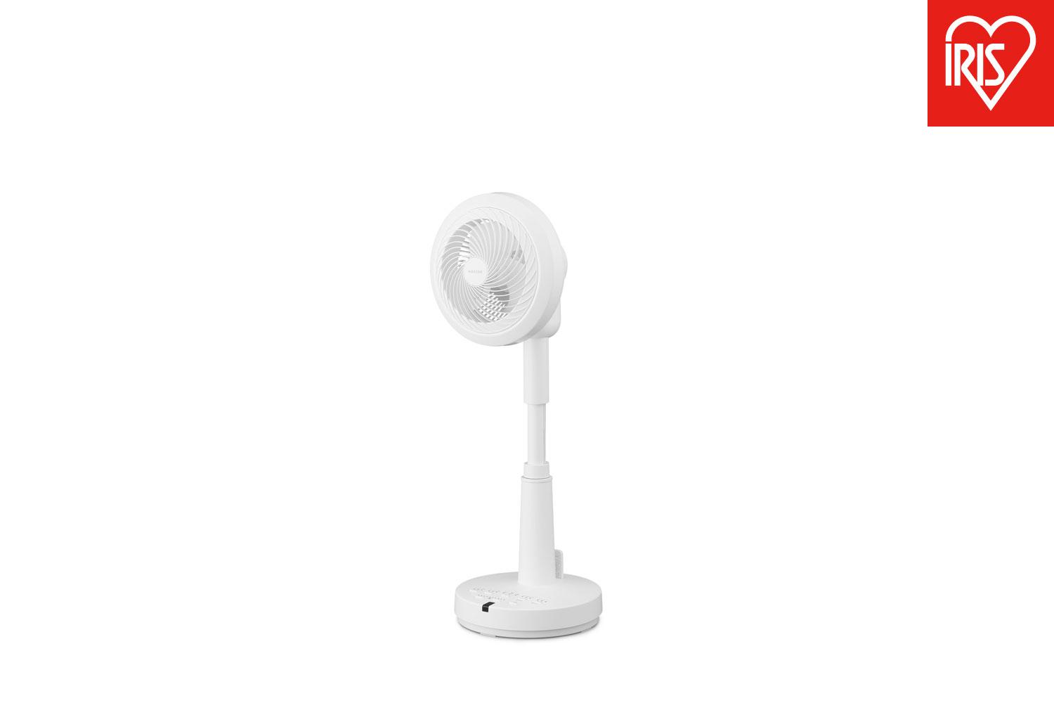 扇風機 サーキュレーター扇風機 アイリスオーヤマ DCモーター 首振り おしゃれ 換気 新生活 衣類乾燥 乾燥対策 換気 パワフル送風 省エネ 暖房 冷房 エアコン 家電 DC STF-SDC15TEC-W ホワイト