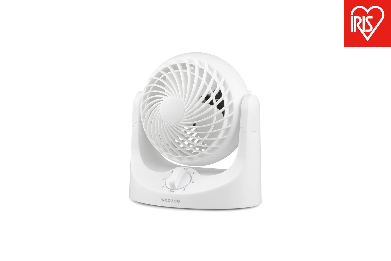 サーキュレーター 卓上扇マカロンミニ固定式 TAF-MKM10N-W ホワイト