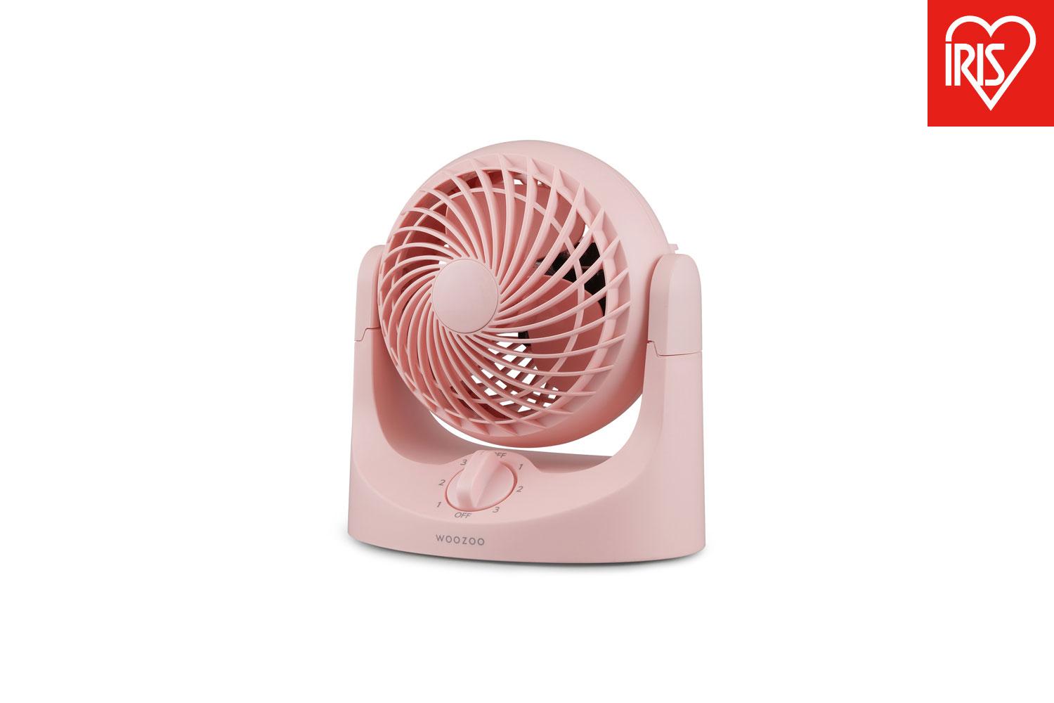 サーキュレーター 卓上扇マカロンミニ固定式 TAF-MKM10N-P ピンク