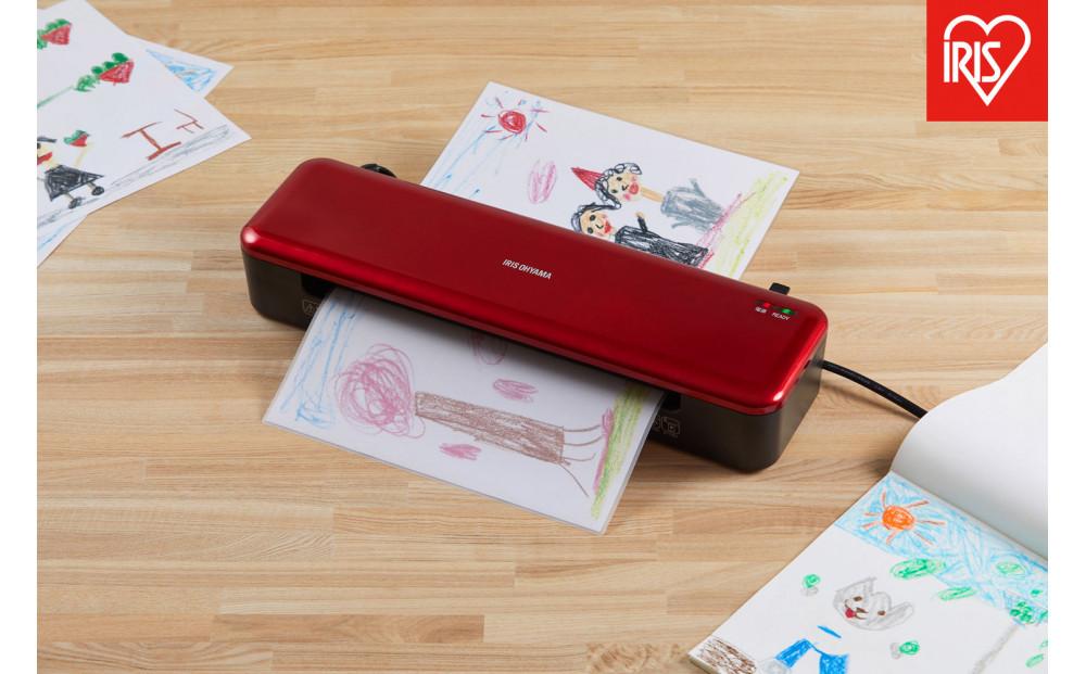 ラミネーター 高速起動ラミネーターA3 2本ローラー　KHSL-A322-R　レッド