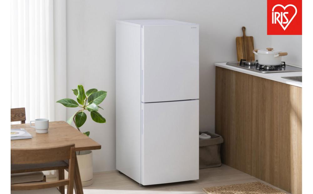 冷蔵庫 冷凍冷蔵庫 153L アイリスオーヤマ 大凍量 自動霜取り 一人暮らし 家庭用 2ドア 幅50 大容量 冷蔵 冷凍 冷蔵保存 冷凍保存 家電 電化製品 使いやすい 便利 おすすめ 人気 アイリス  IRSN-HF15A-W ホワイト