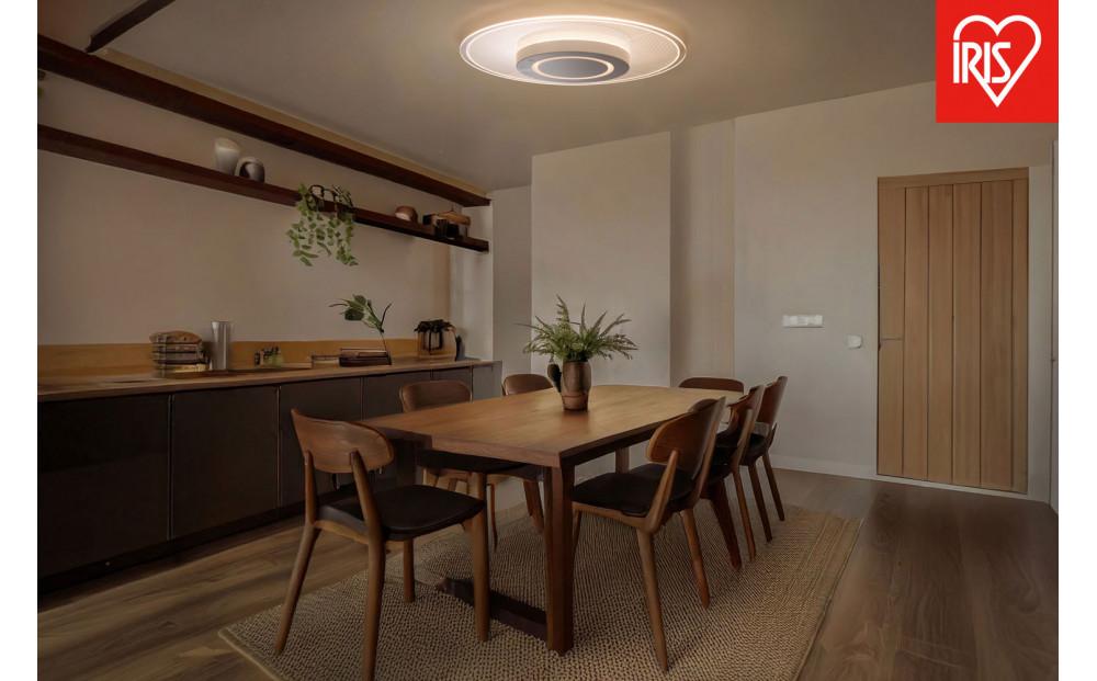 照明 LEDシーリングライト パネルライト　調光調色8畳 CEA-A08DLP-S