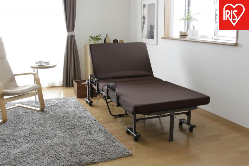 ベッド  折りたたみ電動リクライニングベッド OTB-KDH ブラウン