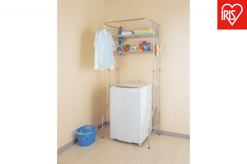 ランドリーラック   ハンガーバー付ランドリーラック HLR-Y18 シルバー