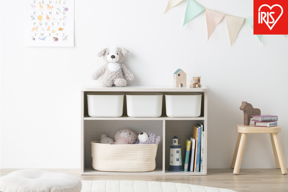 収納棚 ラウンドシェルフ RUSR-74L ホワイト