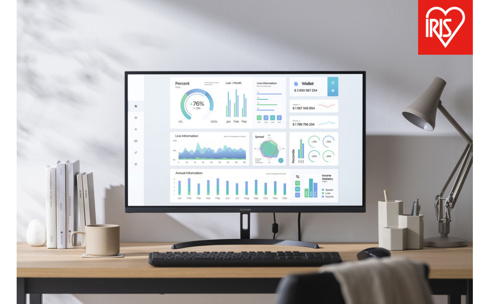 液晶ディスプレイ 27inch DT-JF275S-B ブラック