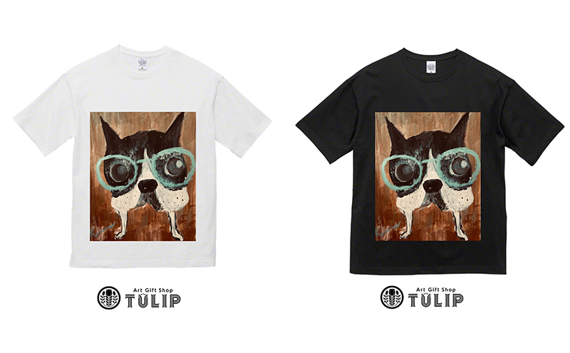 Tシャツ オリジナル オリジナルTシャツ 洋服 グラフィック ボストンテリア メンズ レディース プレゼント 贈り物 アーティスト Hanna