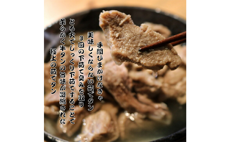 あっさり塩茹でタン 120g×2個 出汁 セット 牛タン タン塩