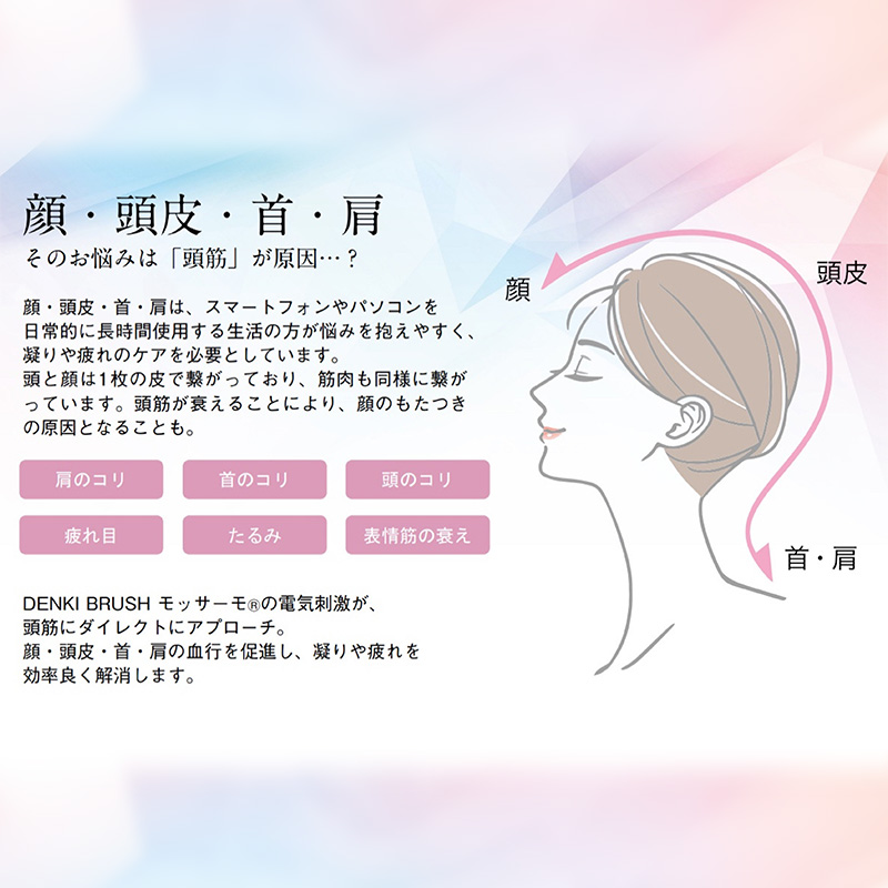 モッサーモ デンキブラシ 電気ブラシ 軽量 頭皮ケア ブラシ