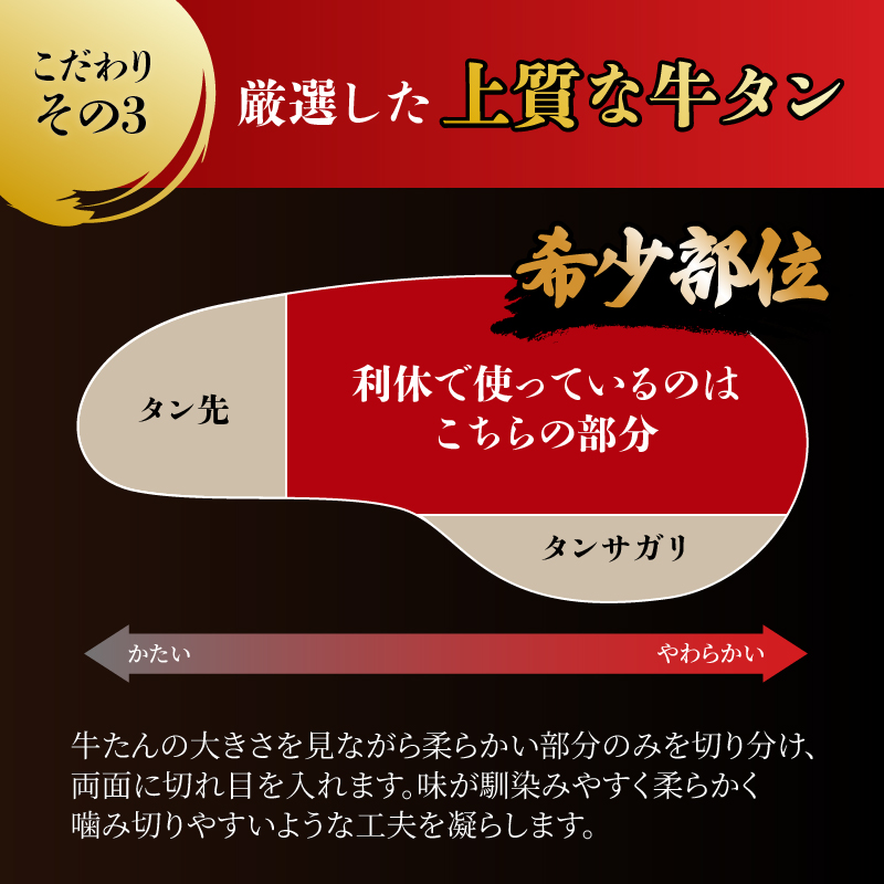 【 特別寄附額 】 牛タン 極 120g 塩味 100g 各2個 セット ご飯がすすむおかず部門第1位 利久