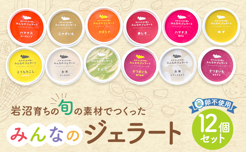 みんなのジェラート 12個 詰め合わせ セット アイス ジェラート