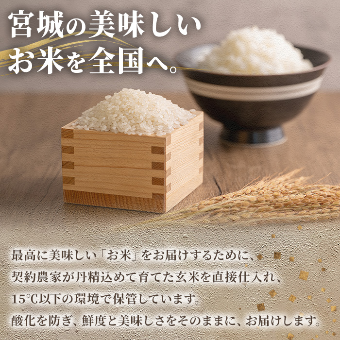 ≪令和7年産≫ 登米市産 ひとめぼれ 10kg(5kg×2袋) 冷蔵米 お米 おこめ 米 コメ 白米 ご飯 ごはん おにぎり お弁当 佐沼交通株式会社【楽らく館】tm473