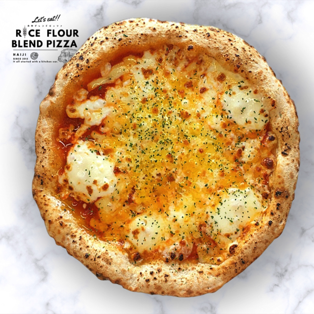 ≪登米市産米粉使用≫ HAIJI人気ピザ 3枚セット(3種×各1枚) ピザ マルゲリータ クワトロフォルマッジ 小麦 国産小麦 米粉 冷凍 チーズ 食べ比べ セット 【HAIJI】tm543