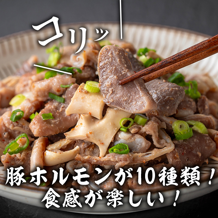 豚一匹なんこつホルモン 塩味 1kg(200g×5パック) 約5～7人分 国産 豚肉 肉 お肉 軟骨 ナンコツ 味付き ホルモン おつまみ 冷凍 小分け おまかせ お楽しみ 【株式会社佐利】tm373